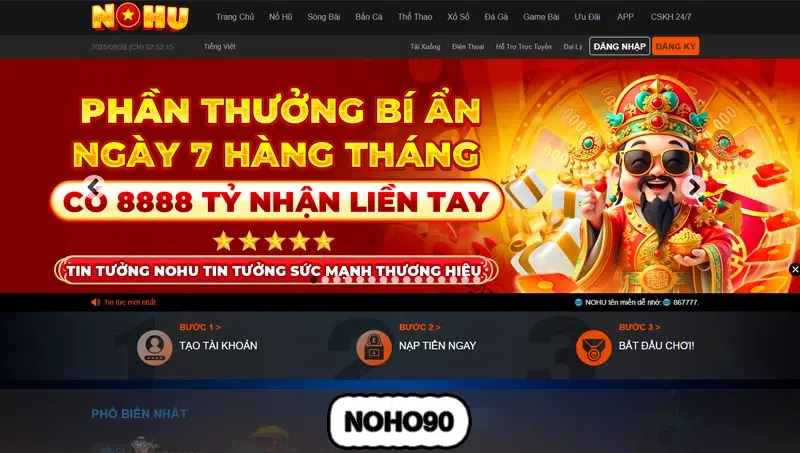 Top 5 App Nổ Hũ Uy Tín Nhất 2025 Rút Được Tiền 6 NOHO90